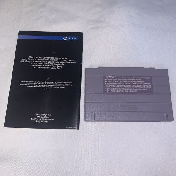 vintage Super Bases Loaded SNES (Super Nintendo Entertainment System, 1991) CIB - Picture 3 of 8